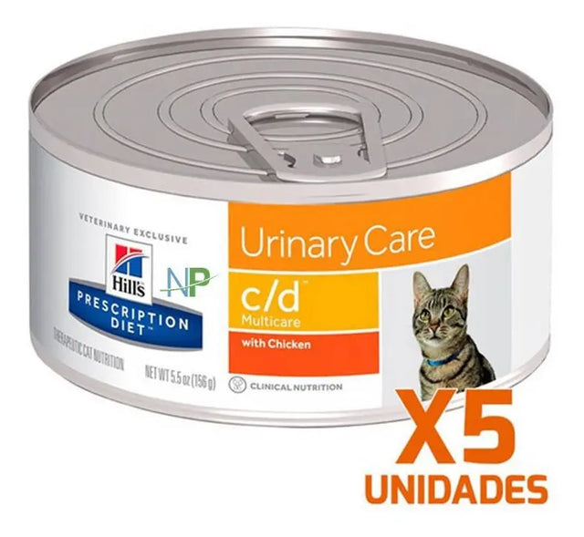 Hills c/d Felino Urinary Care Lata Pack 5 Unidades Hills c/d Felino Urinary Care Lata Pack 5 Unidades