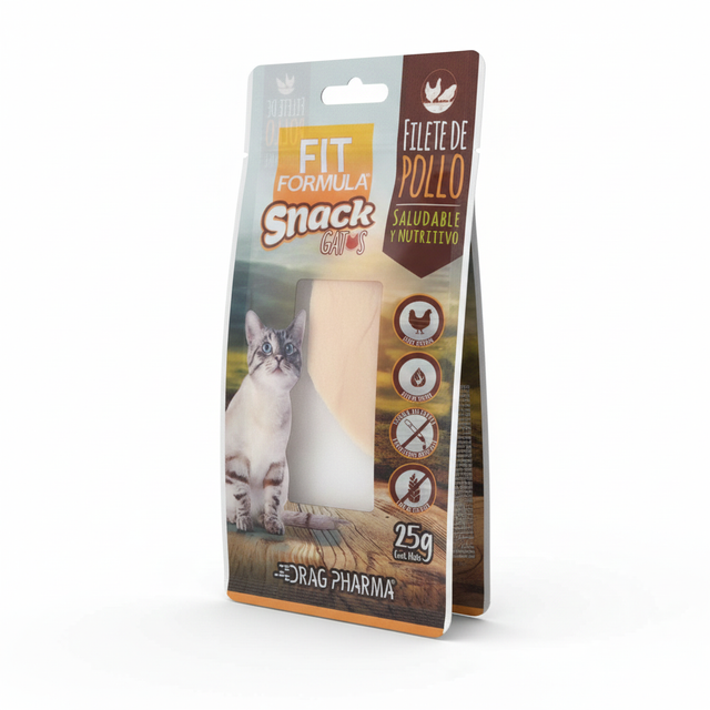 Fit Formula Snack para Gatos Filete Pollo 25gr Fit Formula Snack para Gatos Filete Pollo 25gr
