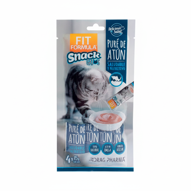 Fit Formula Snack para Gatos Pure de Atún 60gr Fit Formula Snack para Gatos Pure de Atún 60gr
