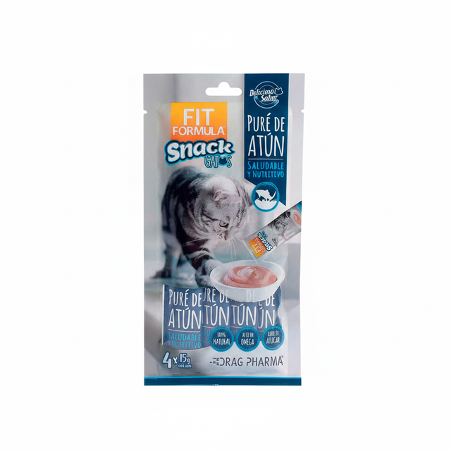Fit Formula Snack para Gatos Pure de Atún 60gr Fit Formula Snack para Gatos Pure de Atún 60gr