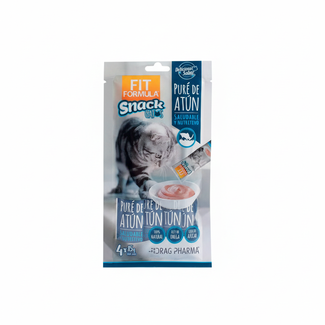 Fit Formula Snack para Gatos Pure de Atún 60gr Fit Formula Snack para Gatos Pure de Atún 60gr