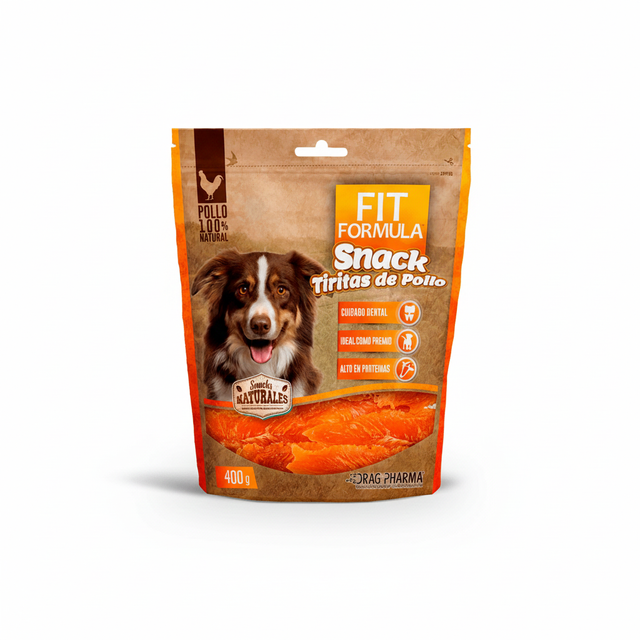 Fit Formula Tiras de Pollo Deshidratado 400gr Fit Formula Tiras de Pollo Deshidratado 400gr