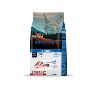 Bravery Cat Herring Adult Sterilized 2kg  Bravery Cat Herring Adult Sterilized 2kg