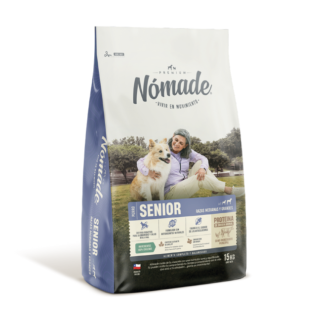Nómade Perros Senior Raza Mediana y Grande 15Kg Nómade Perros Senior Raza Mediana y Grande 15Kg