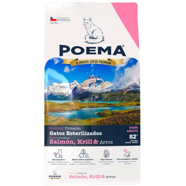 Alimento Poema Gatos Esterilizados Control Urinario 2kg  Alimento Poema Gatos Esterilizados Control Urinario 2kg