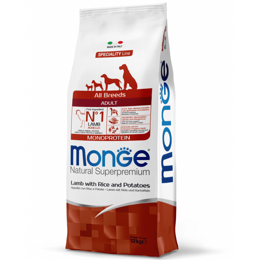 Alimento Perro Monge All Breed Lamb 12kg