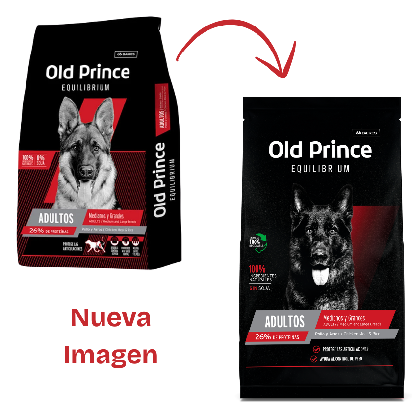 Old Prince Equilibrium Perro Adulto Mediano y Grande 15kg
