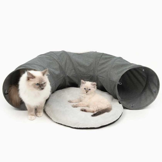 Catit Vesper Tunel Con Cama Gris  Catit Vesper Tunel Con Cama Gris
