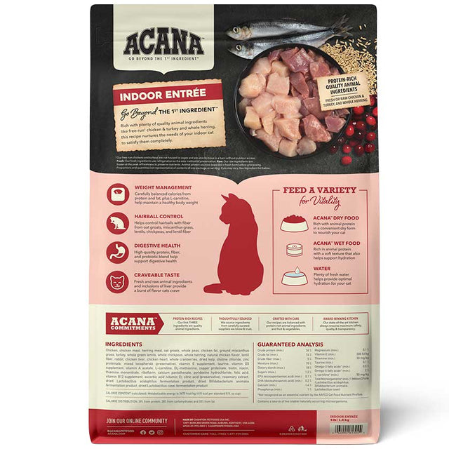 Acana Cat Indoor Entree 4 5Kg Acana Cat Indoor Entree 4 5Kg
