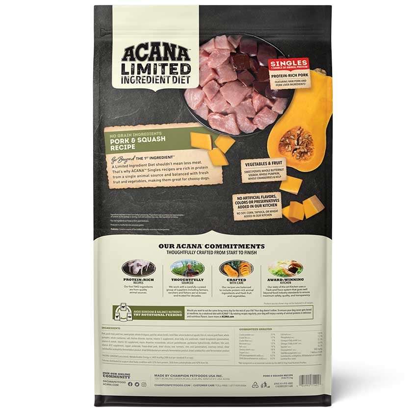 Acana Dog Pork Squash 10 2Kg