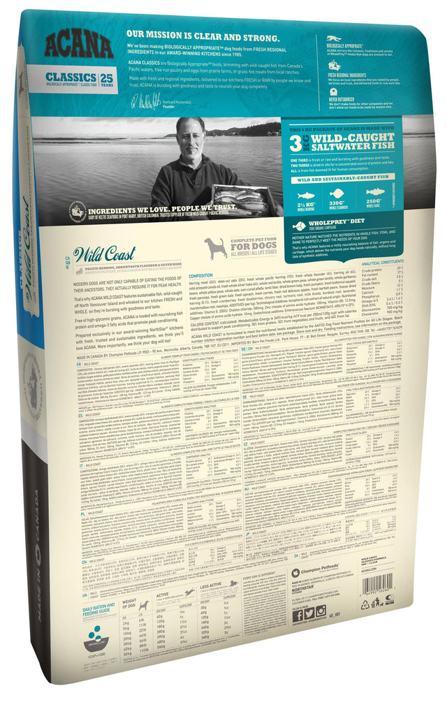 Acana Dog Classic Wild Coast 2Kg  Acana Dog Classic Wild Coast 2Kg