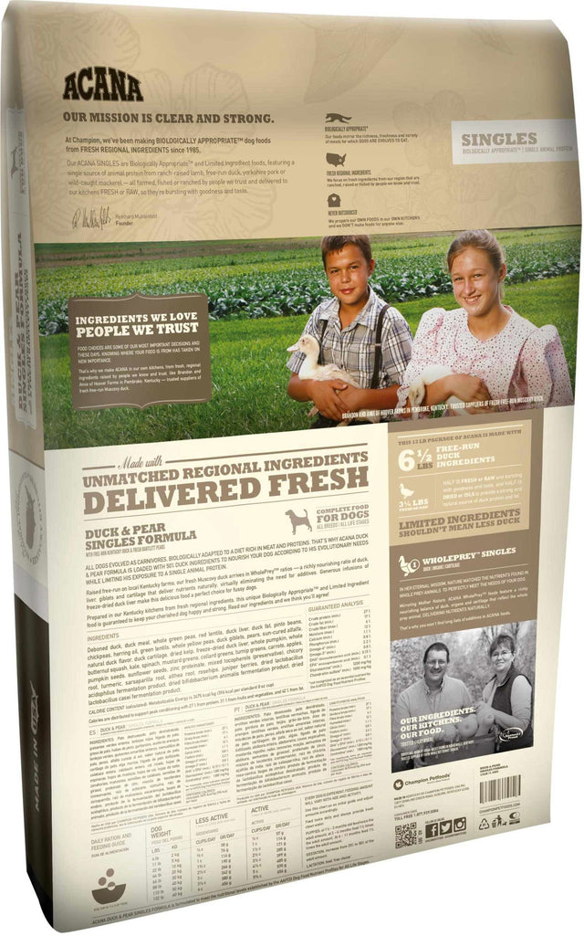 Acana Dog Duck Pear 5 9Kg  Acana Dog Duck Pear 5 9Kg