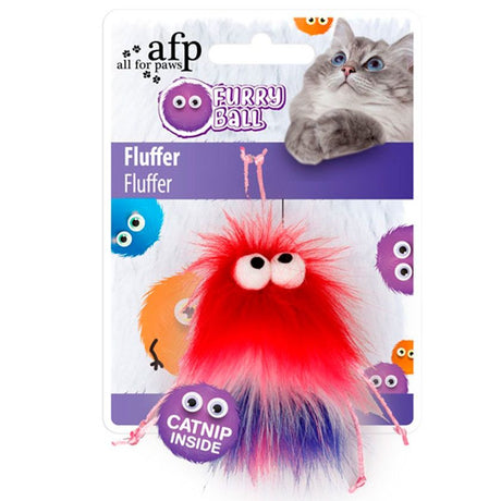 AFP All For Paws Afp Furry Ball Fluffer Rojo AFP All For Paws Afp Furry Ball Fluffer Rojo