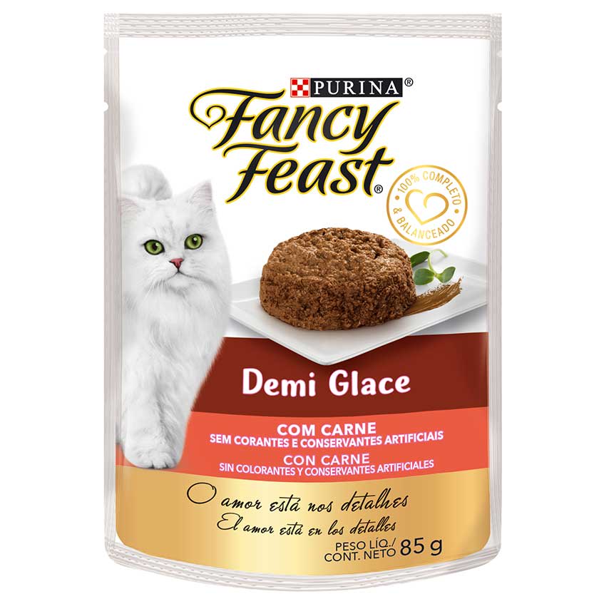 Alimento Humedo Fancy Feast Demi Glace Carne 85G