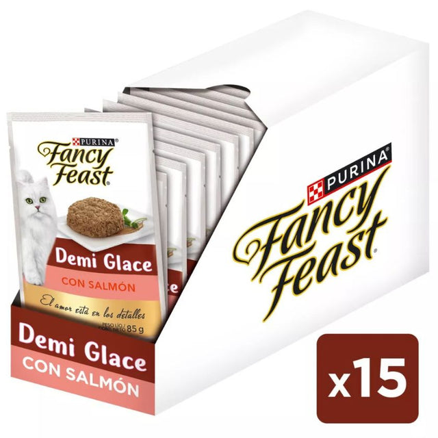 Alimento Humedo Fancy Feast Demi Glace Salmon 85G Pack 15 Unidades Alimento Humedo Fancy Feast Demi Glace Salmon 85G Pack 15 Unidades