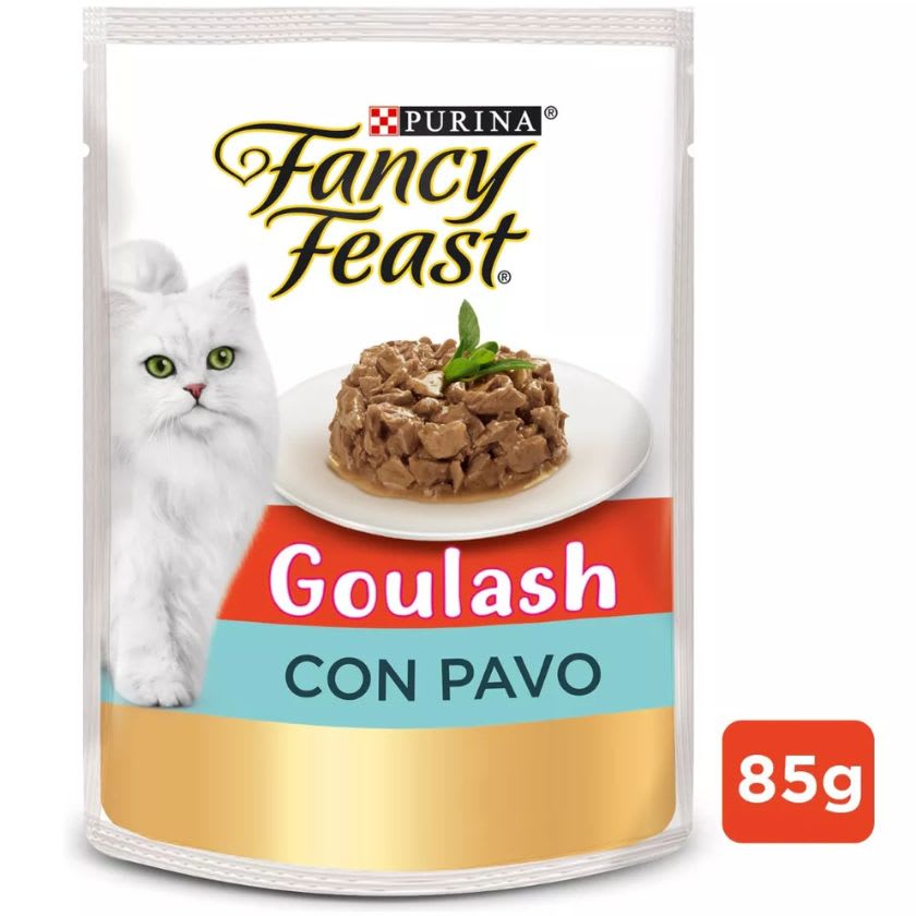 Alimento Humedo Fancy Feast Goulash Pavo 85G Pack 15 Unidades