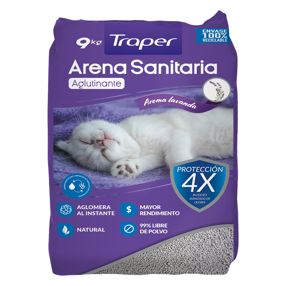Arena Sanitaria Lavanda Traper 9 Kg