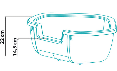 Ferplast Ferplast Bano Para Gatos Dama Esquinero Ferplast Ferplast Bano Para Gatos Dama Esquinero