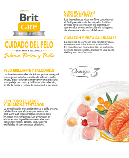 Brit Care Cat Haircare Healthy And Shinny Coat 7Kg Brit Care Cat Haircare Healthy And Shinny Coat 7Kg