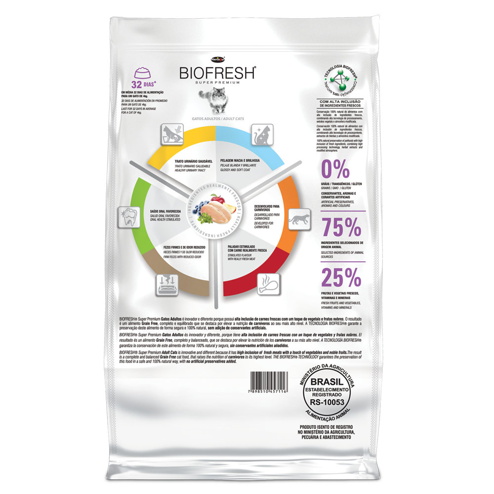 Biofresh Gatos Adultos 7 5Kg