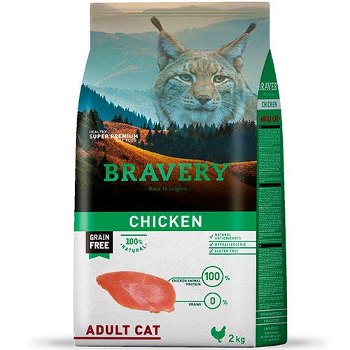 Bravery Chicken Adult Cat 2Kg