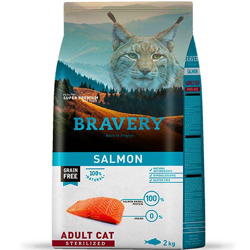 Bravery Salmon Adult Cat Sterilized 2Kg