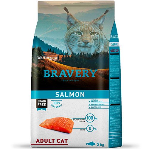 Bravery Salmon Adult Cat 2Kg