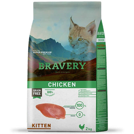 Alimentos para Gatitos Bravery Chicken Kitten Cat 2Kg Alimentos para Gatitos Bravery Chicken Kitten Cat 2Kg