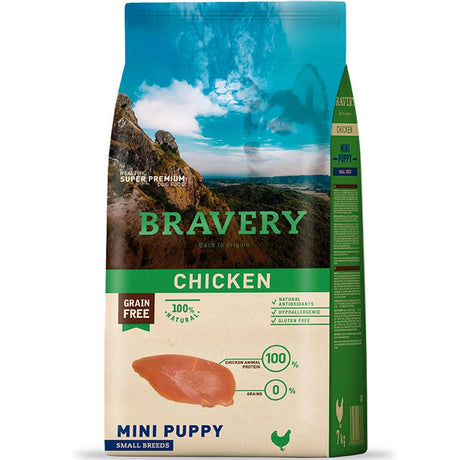 Alimento para Perros Bravery Chicken Dog Mini Puppy 2Kg Alimento para Perros Bravery Chicken Dog Mini Puppy 2Kg