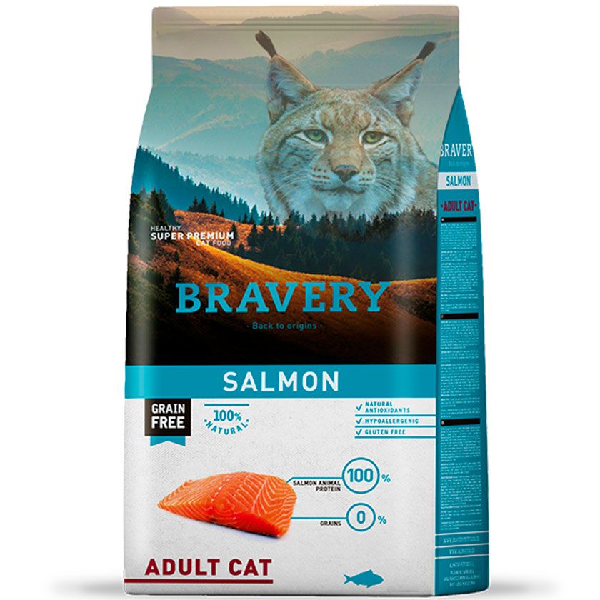 Bravery Salmon Adult Cat 2Kg