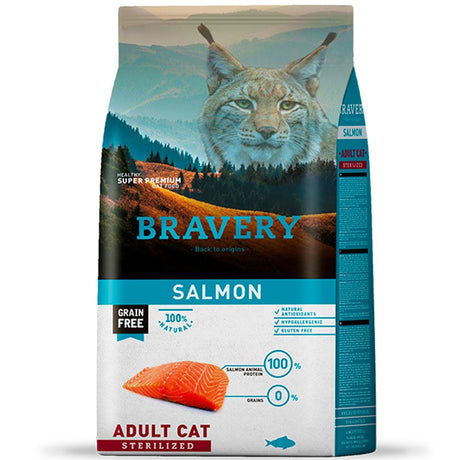 Bravery Bravery Salmon Adult Cat Sterilized 7Kg Bravery Bravery Salmon Adult Cat Sterilized 7Kg