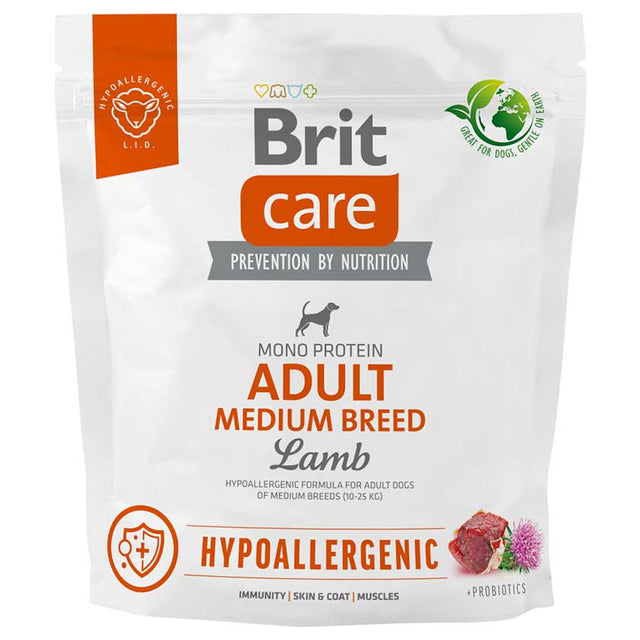 Brit Care Adult Medium Breed Lamb Hypoallergenic 1Kg Brit Care Adult Medium Breed Lamb Hypoallergenic 1Kg