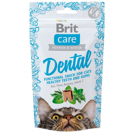 Salud y Bienestar para Gatos Brit Care Cat Snack Dental 50Gr Salud y Bienestar para Gatos Brit Care Cat Snack Dental 50Gr