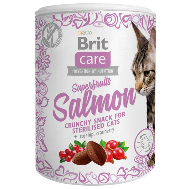Brit Care Cat Snack Superfruits Salmon 100Gr Brit Care Cat Snack Superfruits Salmon 100Gr