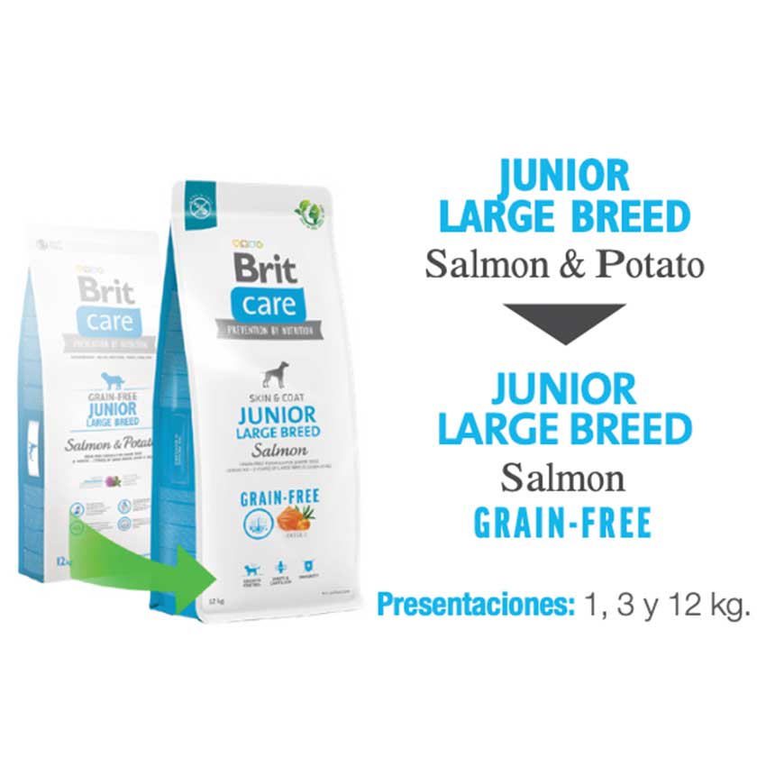 Brit Care Dog Junior Large Breed Salmon 12Kg