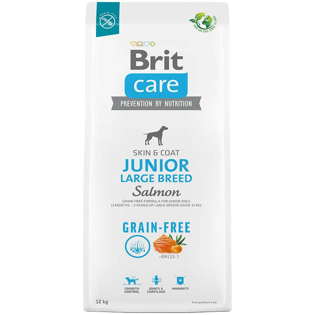 Brit Care Dog Junior Large Breed Salmon 12Kg  Brit Care Dog Junior Large Breed Salmon 12Kg