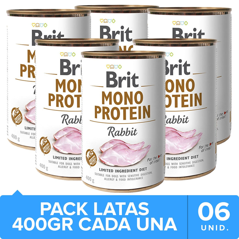 Brit Care Mono Protein Rabbit Pack 6 Unidades