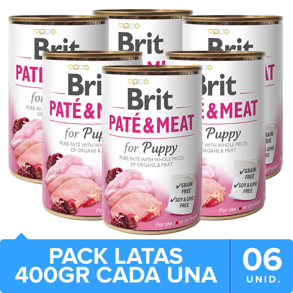 Brit Care Pate Meat Puppy Pack 6 Unidades