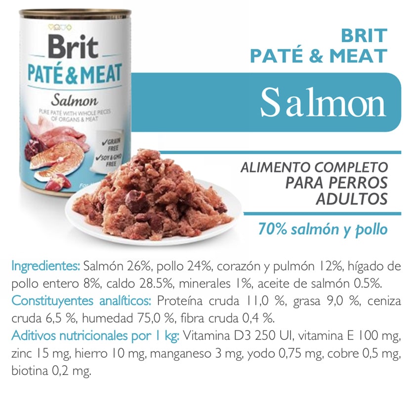 Brit Care Pate Meat Salmon 800Gr
