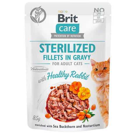 Snack - Halloween Brit Care Cat Pouch Sterilized Rabbit 85Gr Snack - Halloween Brit Care Cat Pouch Sterilized Rabbit 85Gr