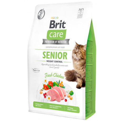 Alimento Seco para Gatos Brit Care Cat Senior Weight Control 7Kg Alimento Seco para Gatos Brit Care Cat Senior Weight Control 7Kg