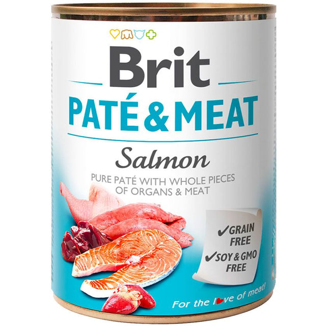 Brit Care Pate Meat Salmon 800Gr  Brit Care Pate Meat Salmon 800Gr