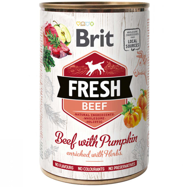 Brit Fresh Perros Carne Con Calabaza 400Gr Brit Fresh Perros Carne Con Calabaza 400Gr