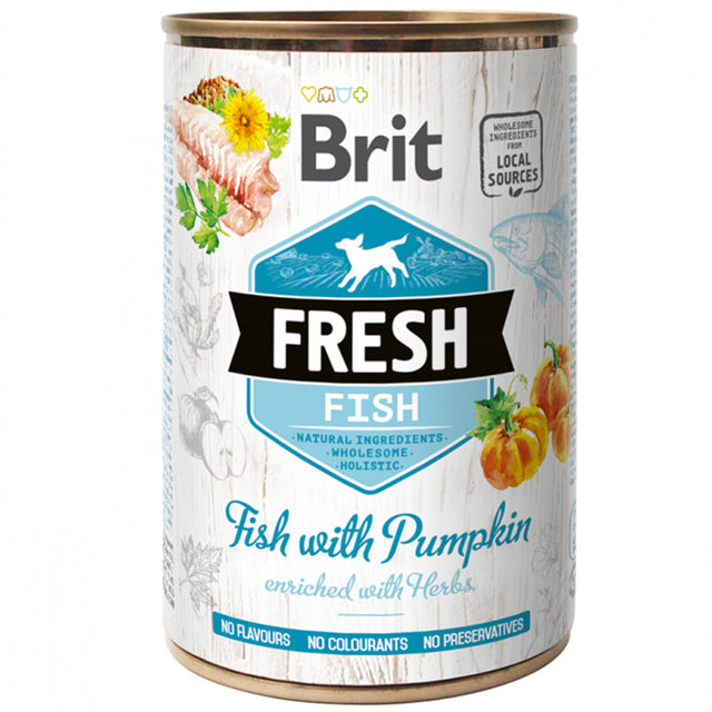 Brit Fresh Perros Con Pescado Y Calabaza 400Gr Brit Fresh Perros Con Pescado Y Calabaza 400Gr