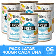 Brit Fresh Perros Con Pescado Y Calabaza 400Gr Pack 6 Unidades  Brit Fresh Perros Con Pescado Y Calabaza 400Gr Pack 6 Unidades