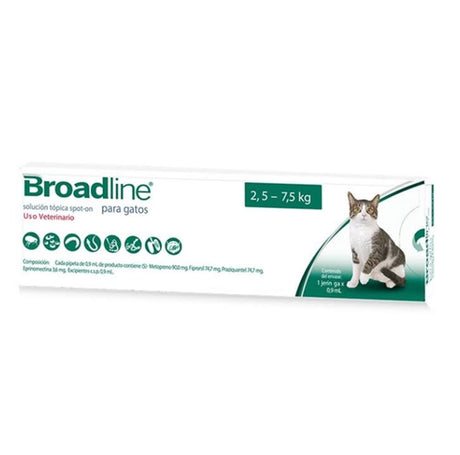 Salud y Bienestar para Gatos Broadline Spot On Pipeta Gato 2 5 7 5Kg X 1 Unid Salud y Bienestar para Gatos Broadline Spot On Pipeta Gato 2 5 7 5Kg X 1 Unid