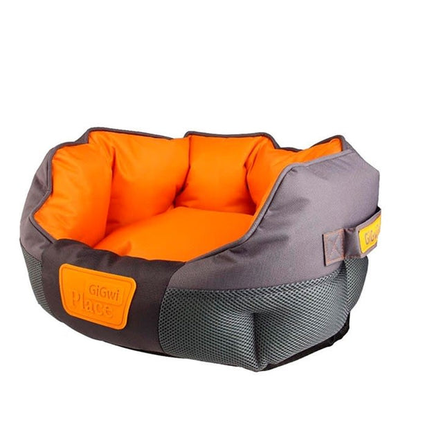 Gigwi Place Cama Redonda Gris Naranjo Medium 65X40X20 Cm Gigwi Place Cama Redonda Gris Naranjo Medium 65X40X20 Cm