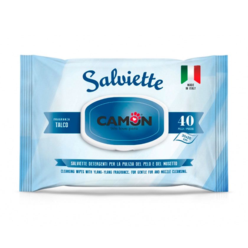 Camon Toallitas Perfumadas Talco 40 Unidades