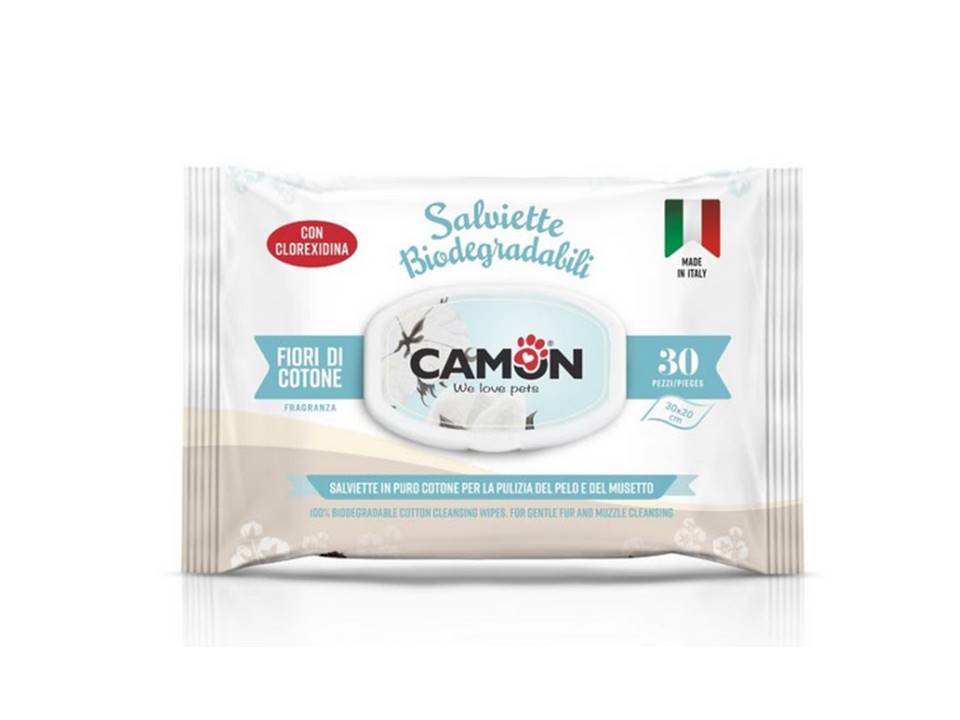 Toallitas Camon Con Clorexidina 30 Un 30X20Cm Aroma Flor De Algodon