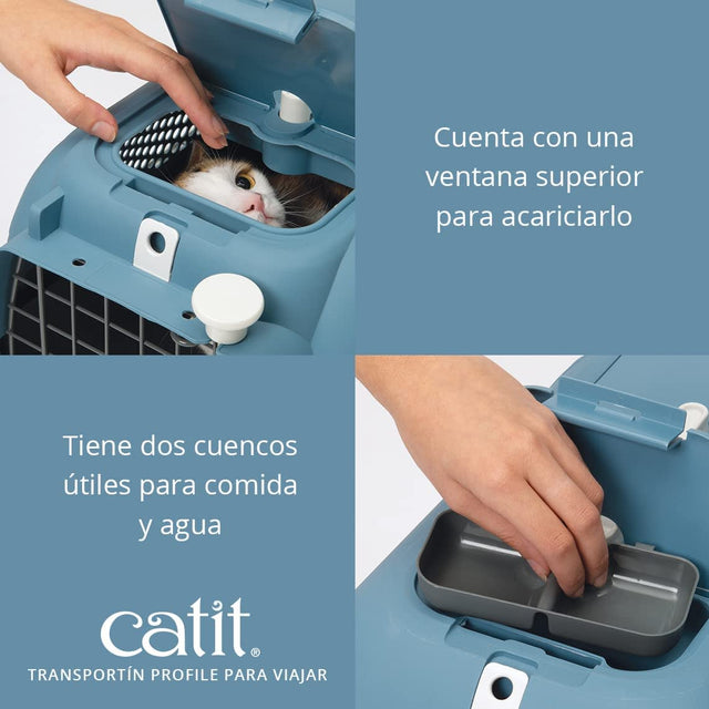 Cat It Transportador Voyageur Color Turqueza Medium  Cat It Transportador Voyageur Color Turqueza Medium